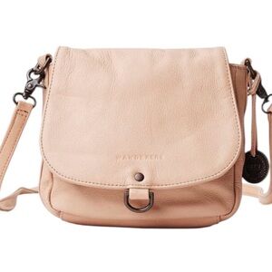 Wanderers Travel Co. Salzburg leather blush pink crossbody purse